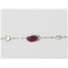 Image 1 : #7-10K GOLD RUBY(13.20CT) & WHITE QUARTZ NECKLACE