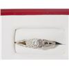Image 1 : #12-14K GOLD DIAMOND(0.25CT) RING ACCENTED BY 78
