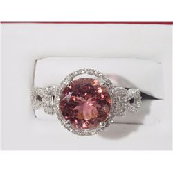 #17-14K GOLD PINK TOURMALINE(3.15CT) RING