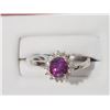 Image 1 : #22-14K GOLD PINK SAPPHIRE(1.0CT)& DIAMOND(0.20CT)