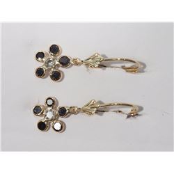 #26-14K GOLD BLACK DIAMOND(0.80CT) & WHITE