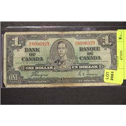 1937 CANADIAN $1 BILL