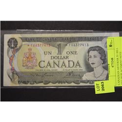 CANADIAN ASTERISK $1 BILL 1973-REPLACEMENT NOTE