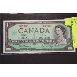 CANADIAN CENTENNIAL $1 BILL