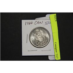 1966 CANADIAN SILVER 50 CENT PIECE