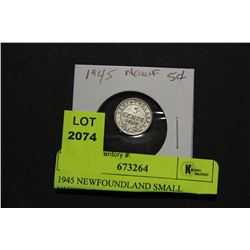 1945 NEWFOUNDLAND SMALL NICKEL-SILVER