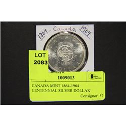 CANADA MINT 1864-1964 CENTENNIAL SILVER DOLLAR