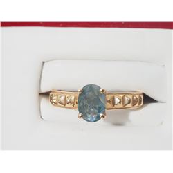 #61-14K GOLD ALEXANDRITE(1.08CT) RING