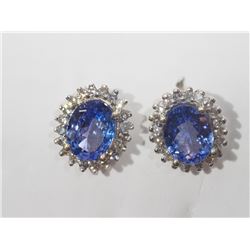 #64-14K GOLD TANZANITE(4.72CT) & DIAMOND(0.59CT)