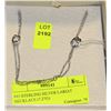 Image 1 : #41-STERLING SILVER LARIAT NECKLACE (7.27G)