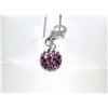 Image 1 : #30-STERLING SILVER CUBIC CRYSTAL CLIP-ON