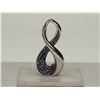 Image 1 : #3-STERLING SILVER DIAMOND (0.12CT) PENDANT