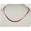 Image 1 : #4-14K YELLOW GOLD RUBY (40.0CT) NECKLACE