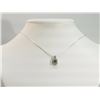 Image 1 : #8-STERLING SILVER BLACK AND WHITE DIAMOND PENDANT
