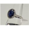Image 2 : #14-STERLING SILVER SAPPHIRE (3.0CT) RING