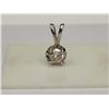 Image 1 : #20-14K WHITE GOLD DIAMOND (0.19CT) PENDANT