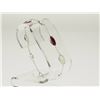 Image 2 : #22-STERLING SILVER RUBY AND MOONSTONE BRACELET