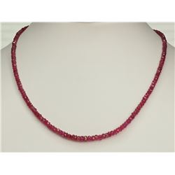 #27-14K YELLOW GOLD RUBY (40.0CT) NECKLACE