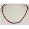 Image 1 : #27-14K YELLOW GOLD RUBY (40.0CT) NECKLACE