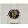 Image 1 : #32-STERLING SILVER SMOKY QUARTZ RING