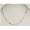 Image 1 : #33-STERLING SILVER MULTICOLOURED GEMSTONE