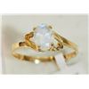Image 2 : #37-10K YELLOW GOLD MOONSTONE RING
