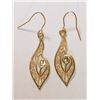 Image 1 : #39-10K YELLOW GOLD (0.71G) FILIGREE EARRINGS