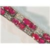 Image 1 : #41-STERLING SILVER RUBY (14.44CT) AND CUBIC