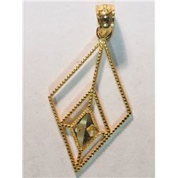 #44-14K YELLOW GOLD (0.61G) PENDANT