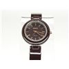 Image 2 : #46-DKNY LADY'S BROWN CERAMIC WATCH