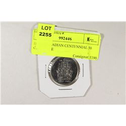 2002 CANADIAN CENTENNIAL 50 CENT PIECE