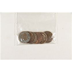 1923-24-25-28-29 GERMAN ONE PFENNIG COINS