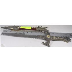MEDIEVAL STYLE DAGGER WITH DECORATIVE COVER
