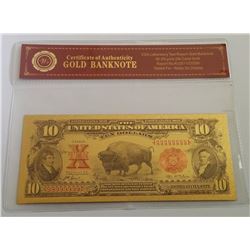 24K GOLD FOIL  COLORIZED $10.00 US