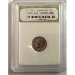 2003-D ROOSEVELT US UNCIRCULATED DIME