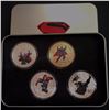 Image 1 : LOT OF 4 COLORIZED SUPERMAN TOKENS