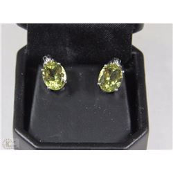 STERLING SILVER .925 QUARTZ TOPAZ EARRINGS