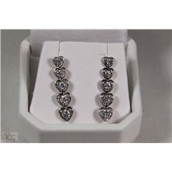 STERLING SILVER .925 CUBIC STONES EARRINGS