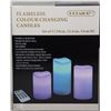 Image 1 : SET OF 3 FLAMELESS COLOUR CHANGING CANDLES
