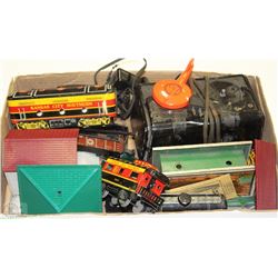 KANSAS CITY TIN TRAINS AND DUAL TRANSFORMER WITH