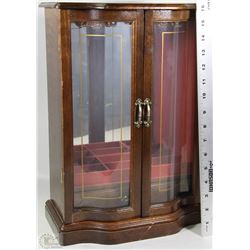 WOODEN MUSICAL NECKLACE JEWELLERY BOX