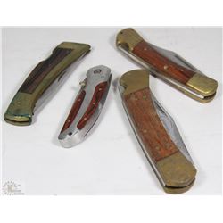 BOX OF 4 VINTAGE SWITCHBLADES INCLUDING MAXIM