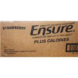 CASE OF 24 ENSURE MEAL REPLACEMENT STRAWBERRY