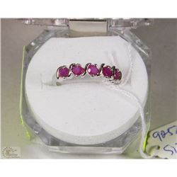 #30 NATURAL ENHANCED RED RUBY .925 STERLING SILVER