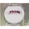 Image 1 : #30 NATURAL ENHANCED RED RUBY .925 STERLING SILVER