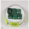 Image 1 : #15NATURAL ENHANCED EMERALD 37.5CT 6 STONES