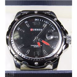CURREN QUARTZ DATE WATCH BLACK STRAP