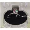 Image 1 : #39NATURAL RUBY+EMERALD+CZ .925 STERLING SILVER