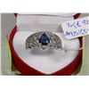 Image 1 : #49NATURAL ENHANCED SAPPHIRE+CZ .925 STERLING