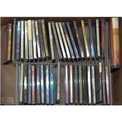 BOX OF 40+  CD'S AND CD RACKS